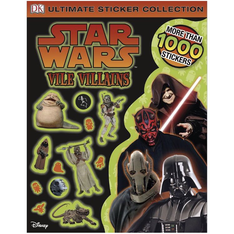 Star Wars Vile Villains Ultimate Sticker Collection Book (More than ...