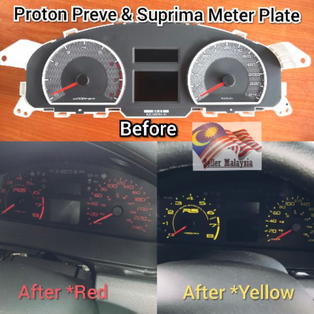 Proton Preve Suprima Meter Plate Meter Panel R3 design speedometer ...
