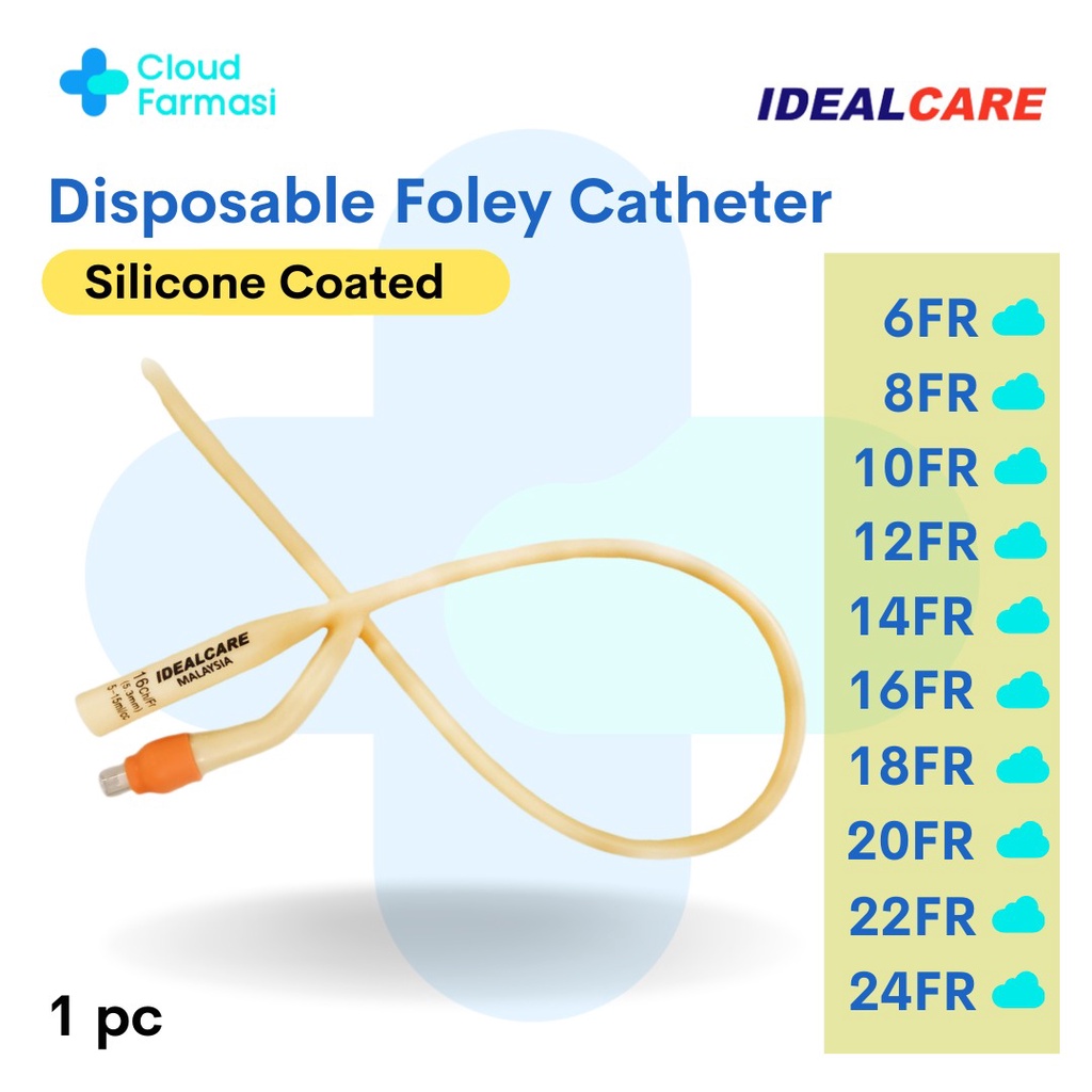 2Way Foley Catheters Sterile Pack Silicone Coated [[1pcs]] Shopee Malaysia