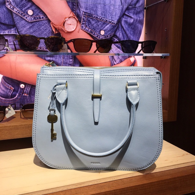 Fossil Ryder Satchel Horizon Blue Shopee Malaysia