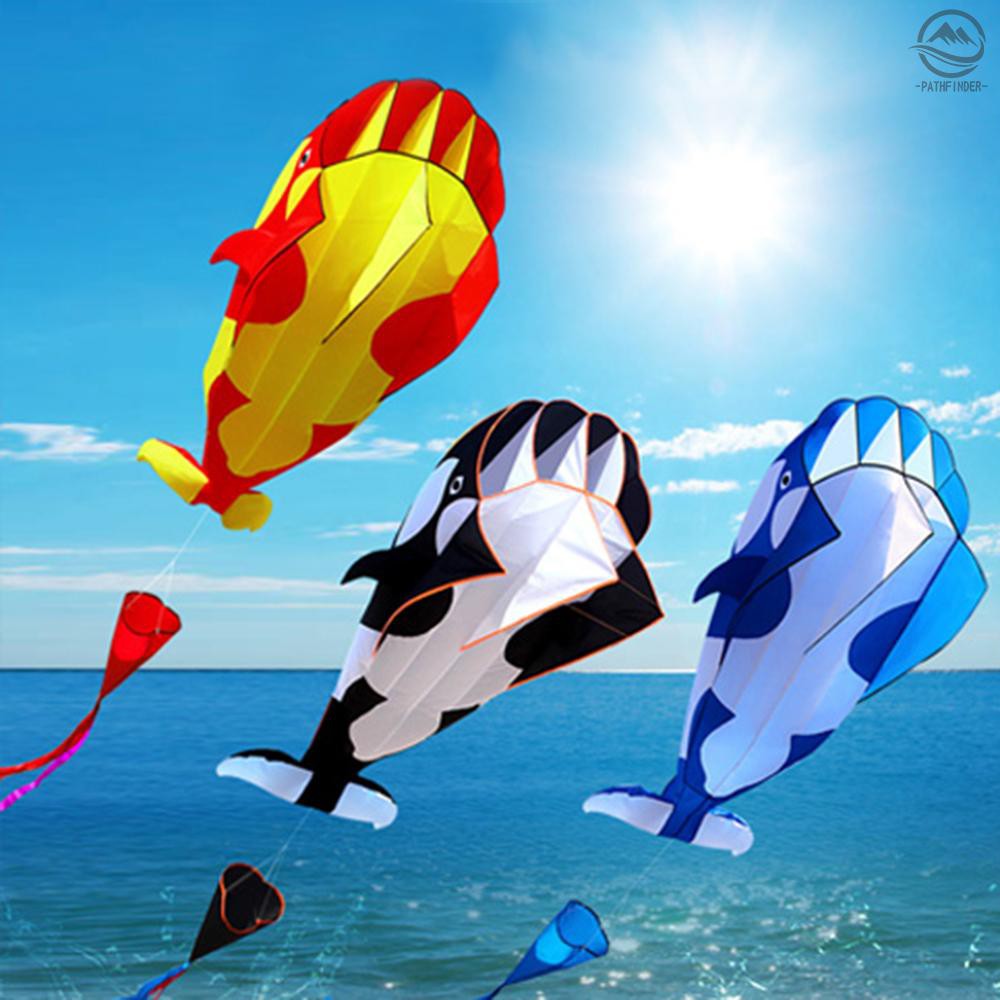 Pathfinder 3D Kite Huge Frameless Soft Parafoil Giant Whale Flying Kite ...