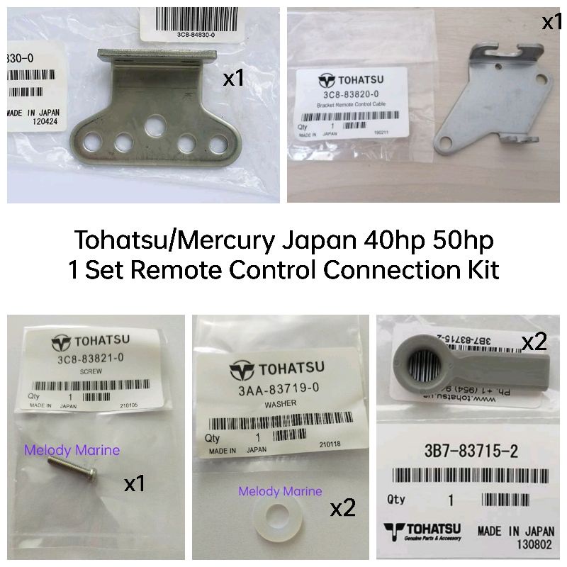 Tohatsu/Mercury Japan Remote Control Connection Kit 40hp 50hp 2stroke