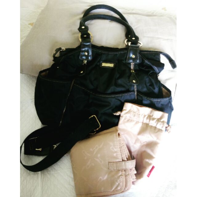 Storksak Olivia Diaper Bag Black Shopee Malaysia