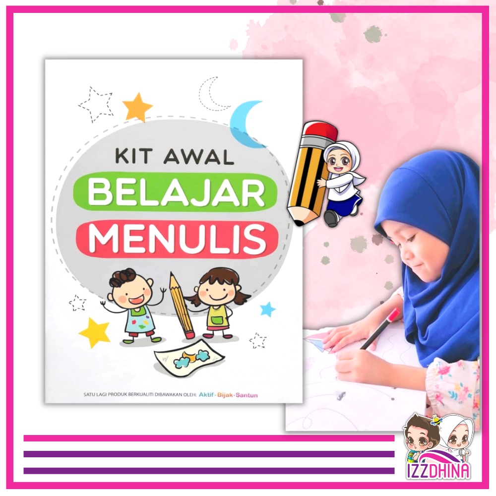 Buku Latihan Menulis Prasekolah Kit Awal Belajar Menulis Buku Kanak