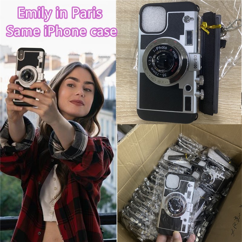 Emily in Paris 3D Design Retro Camera Case iPhone Cover For iPhone15 14