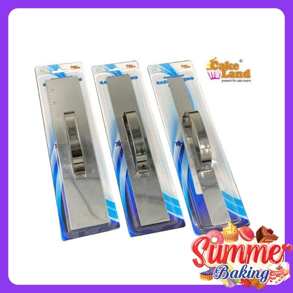 Stainless Steel Smoother Edge Cake Scraper with Ruler / Cake Cutting ...