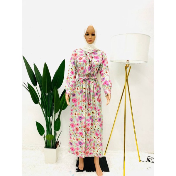 Ready stock Floral Mix Maxi Dress Dress Bunga vietnam viral