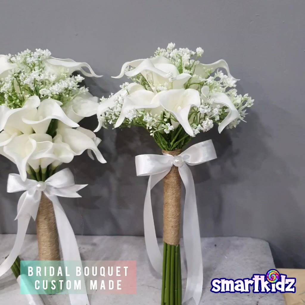 Premium Bridal Bouquet Flowers Wedding Bouquet Custom Made | Kipas ...