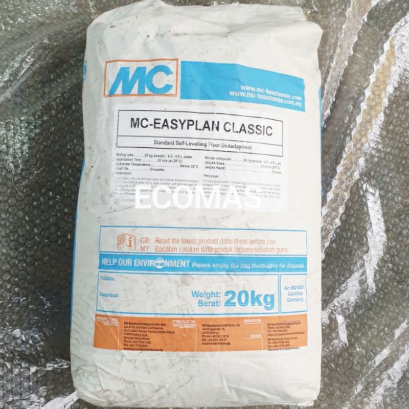 MC FLOOR EASYPLAN (20KG) Classic Self Levelling Compound / Underlayment