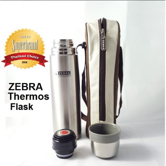 Zebra Thermos Flask with Pouch 450ml 1000ml Shopee Malaysia