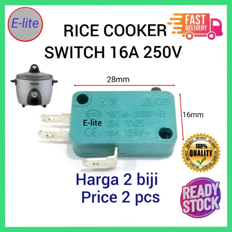 2 pcs rice cooker on/off switch 16A 250V | Shopee Malaysia