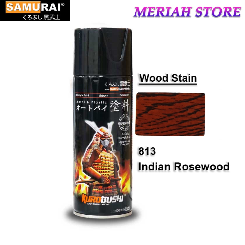 Samurai 813 Indian Rosewood Wood Stain Varnish Shellac Aerosol Spray