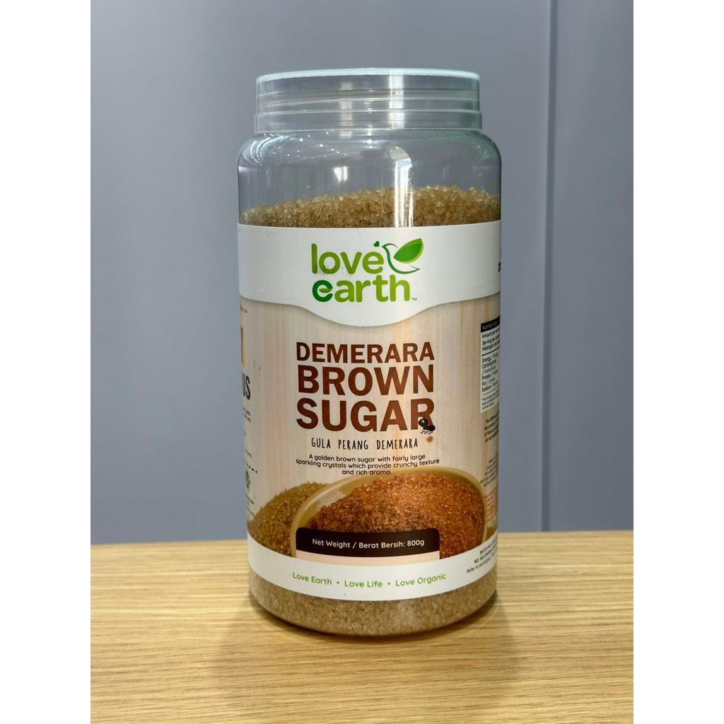 LOVE EARTH ORGANIC DEMERARA BROWN SUGAR (800G) Shopee Malaysia