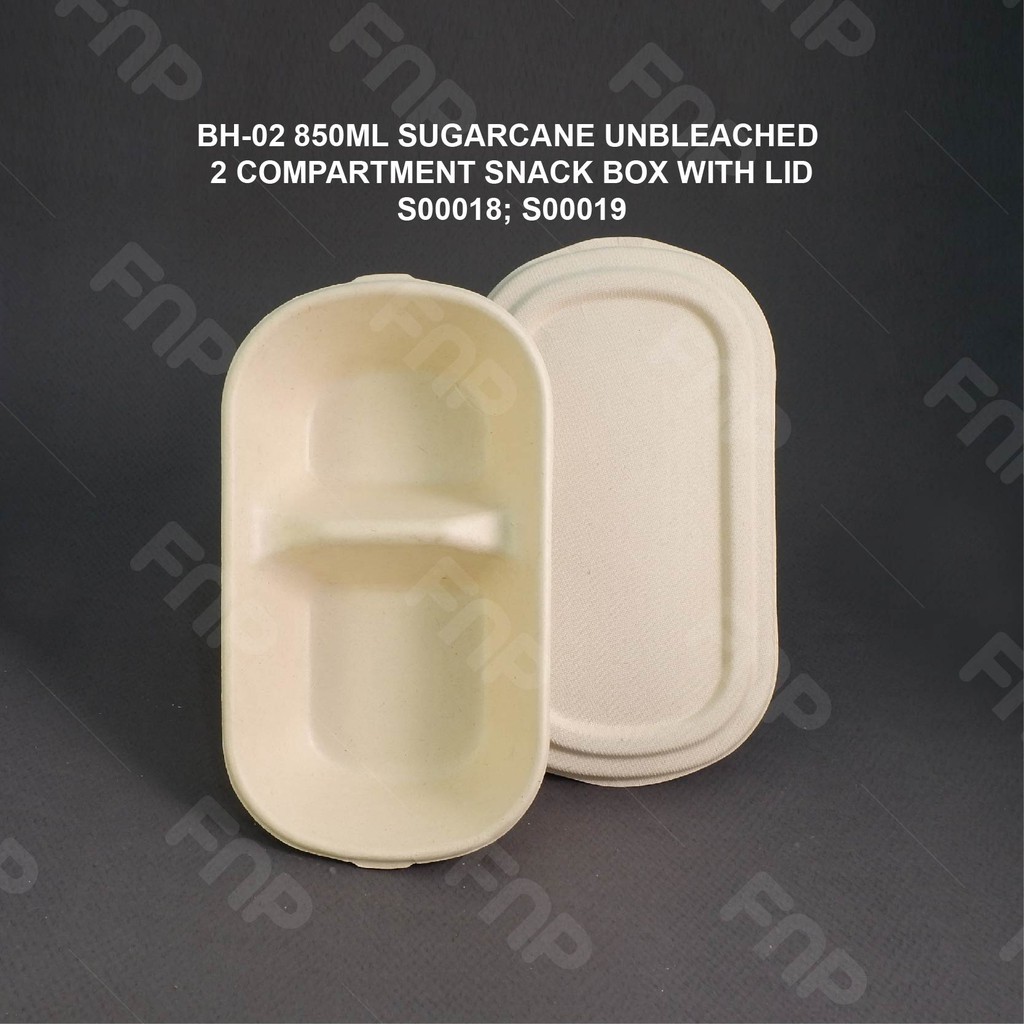 (CUSTOMISE PRINT LOGO ON LID) 50set 850ML ECO LUNCH BOX / 1000ML ...