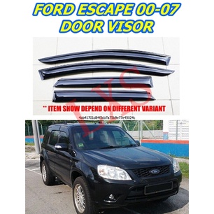 JDM Vent Visors (4pcs) For Ford Escape 2001-2007 – 4-Door Sport Utility – Dark Smoke