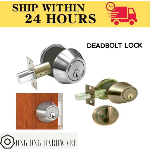 Deadbolt Lock /Door Security Lockset /Tombol Pintu Rumah Bilik /Single ...