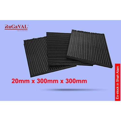 Anti Vibration Rubber Pad I Size:20mm(Thk)x300m(Width)x300mm(L) I ...