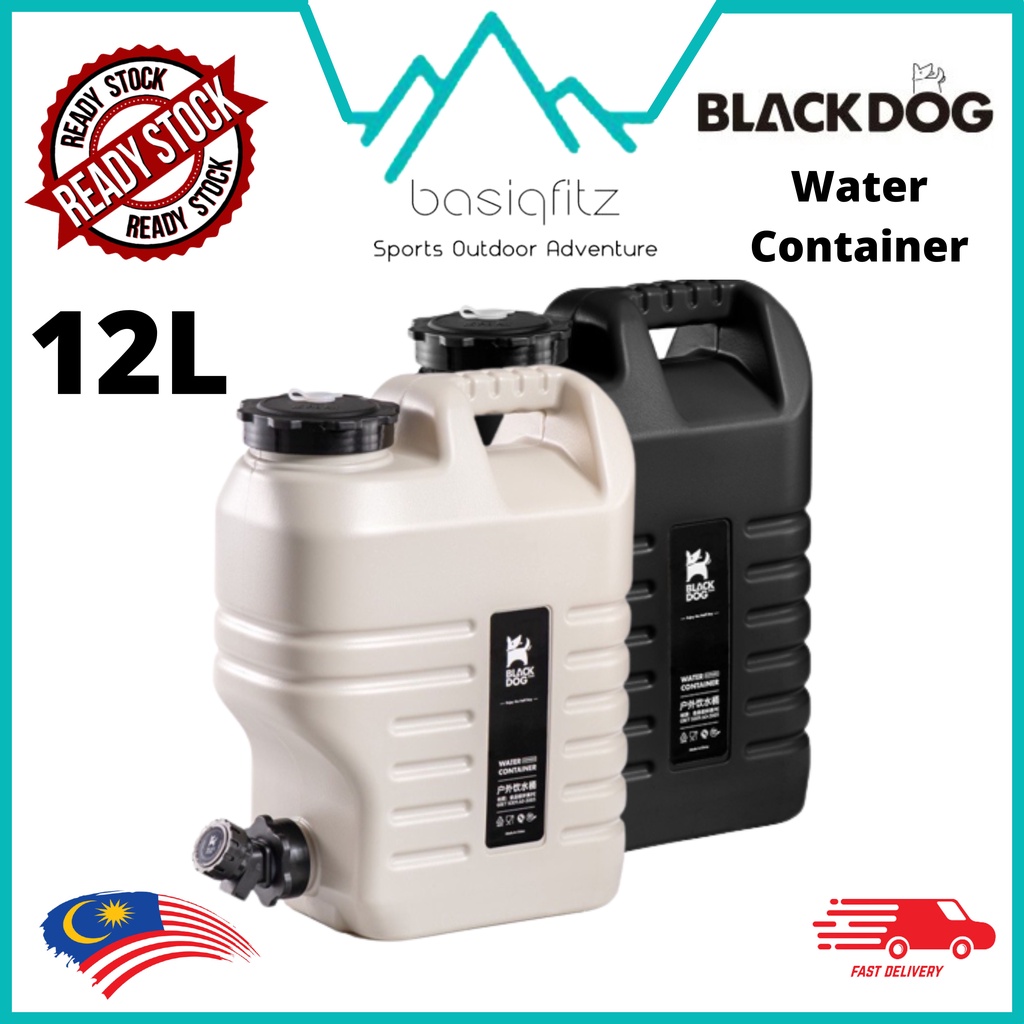 12L BlackDog Camping Water Container Tank Black Dog Outdoor Gear