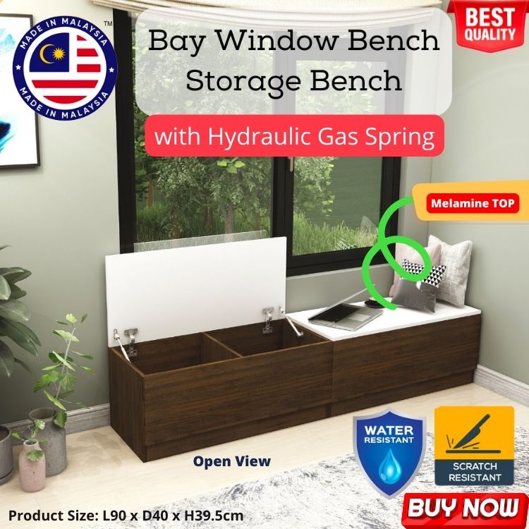 (Made in Malaysia) Bay Window Cabinet 2 Door Storage Balcony Cabinet 2 ...