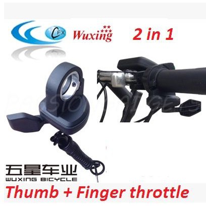 Wuxing [108X] 2in1 Thumb and Finger Throttle Speed controller ebike ...