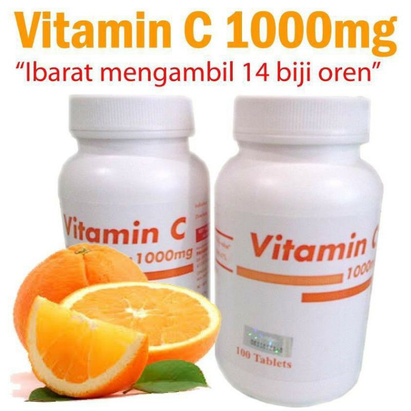 ORIGINAL 100% VITAMIN C 1000MG (100 tablets) | Shopee Malaysia