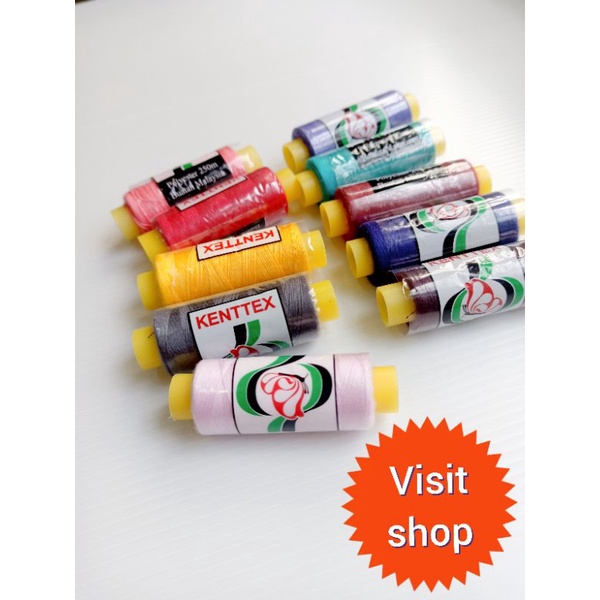 (10 Pcs) 250 Meter Benang Jahit / Polyester Sewing Thread | Shopee Malaysia