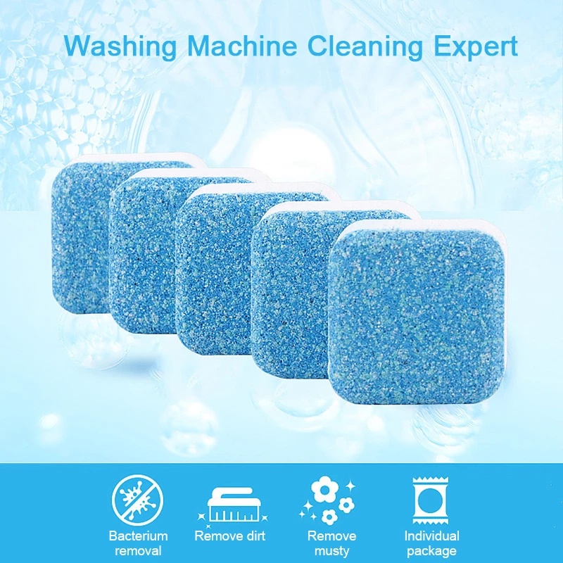 5pcs Powerful Laundry Washer Foaming Blocks Effervescent Soap Tablets