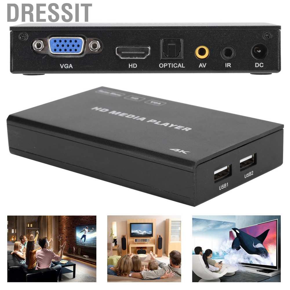 Dressit X6 Super High Definition 4K Digital Media Player HDMI Automatic ...