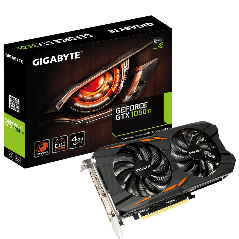 Gigabyte Geforce GTX1050 Ti 4GB GDDR5 Graphics Card Nvidia GTX