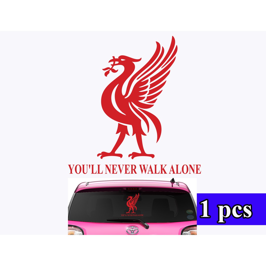 Liverpool FC YNWA Liverbird Stickers Car Side Door Window Decal Laptop ...