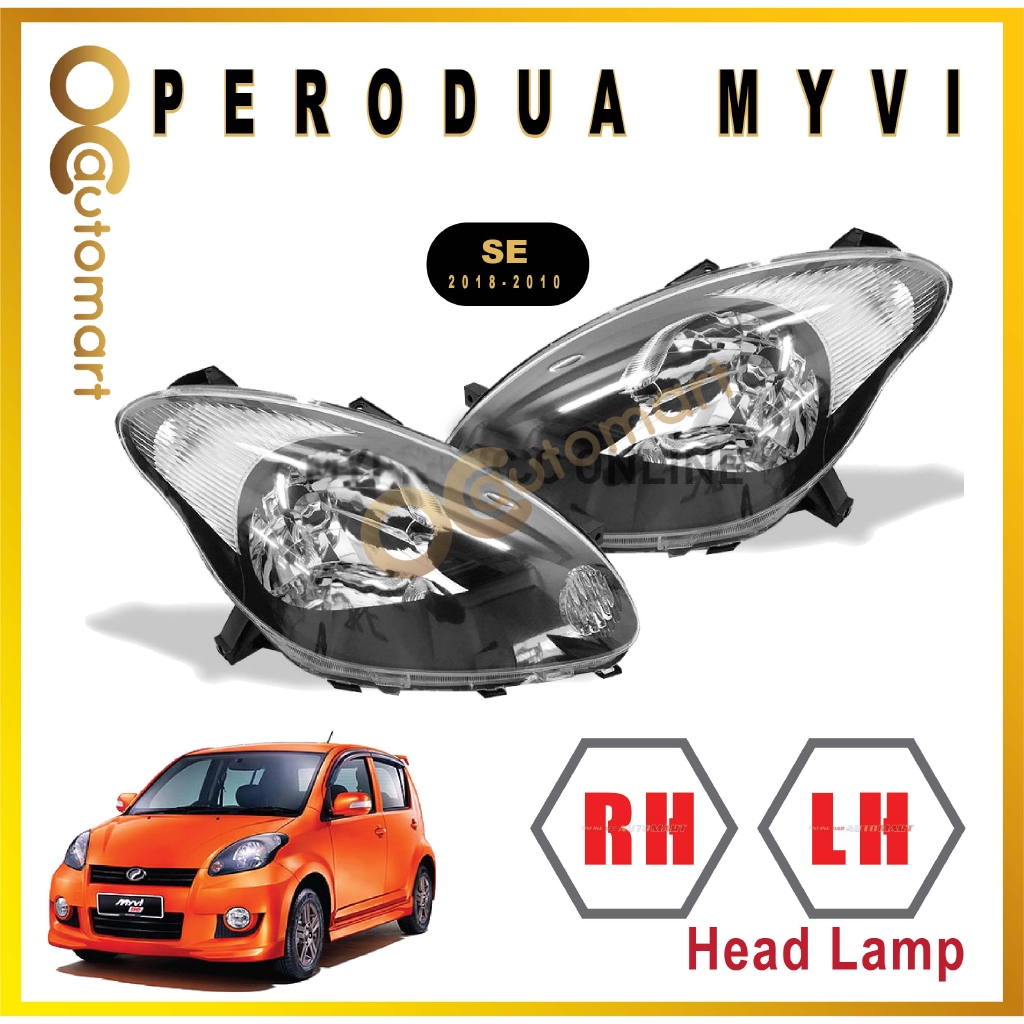 Perodua Myvi Se Headlamp Head Lamp Myvi Se Lampu Depan