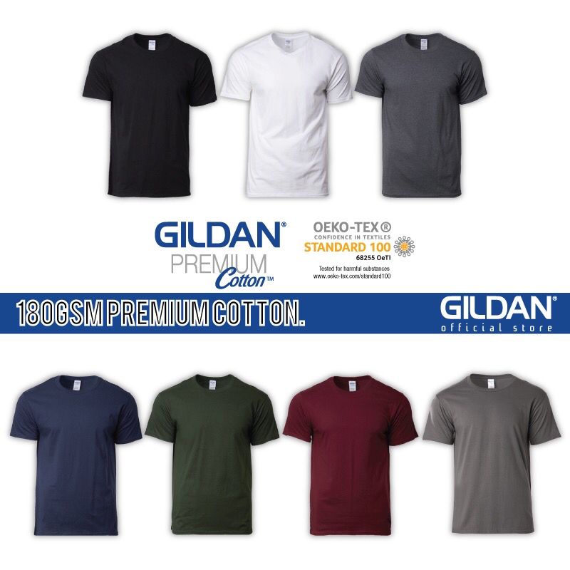 Gildan Premium Cotton Unisex T-shirt – Happiness Idea Malaysia