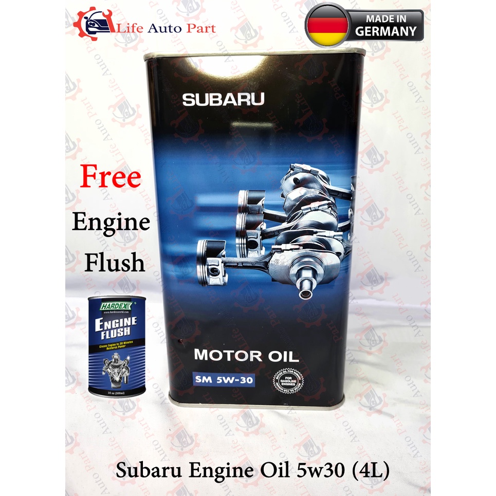 SUBARU ENGINE OIL 5W30 FULLY SYNTHETIC 4L (Made In Germany) Shopee