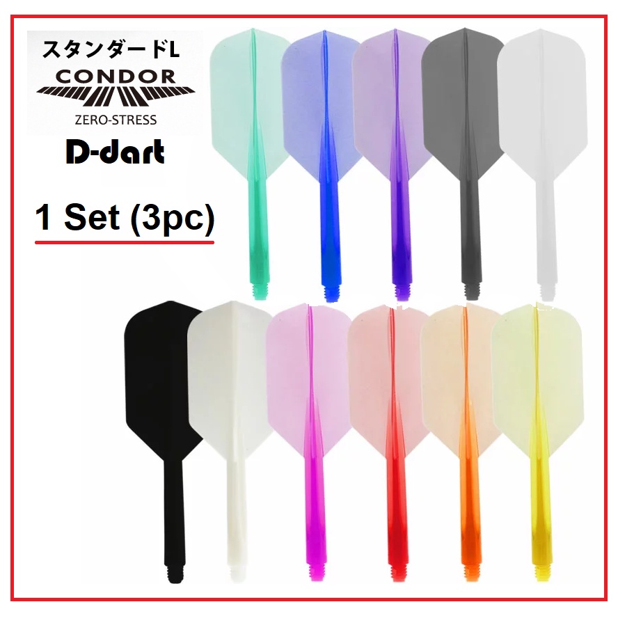 Condor darts Flight SLIM Plain Color Unbreakable Integrated dart