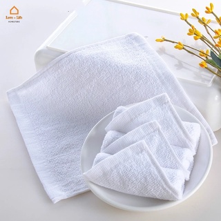 1PCS Cotton Face Towels Hotel Microfiber White Towels 30x30cm Hand