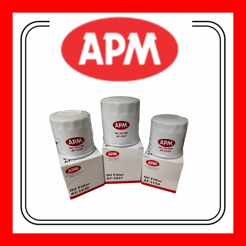 ORIGINAL APM OIL FILTER FOR TOYOTA AT 1637 90915 YZZD2 Shopee