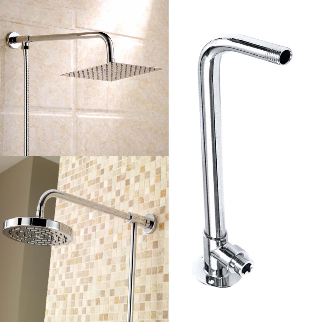 Toilet BAathroom G1/2”Shower Hose Extension Wall Mounted Bottom Entry ...