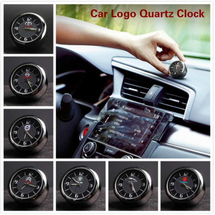 Universal Car Mini Luminous Interior Quartz Clock Proton Perodua Toyota ...