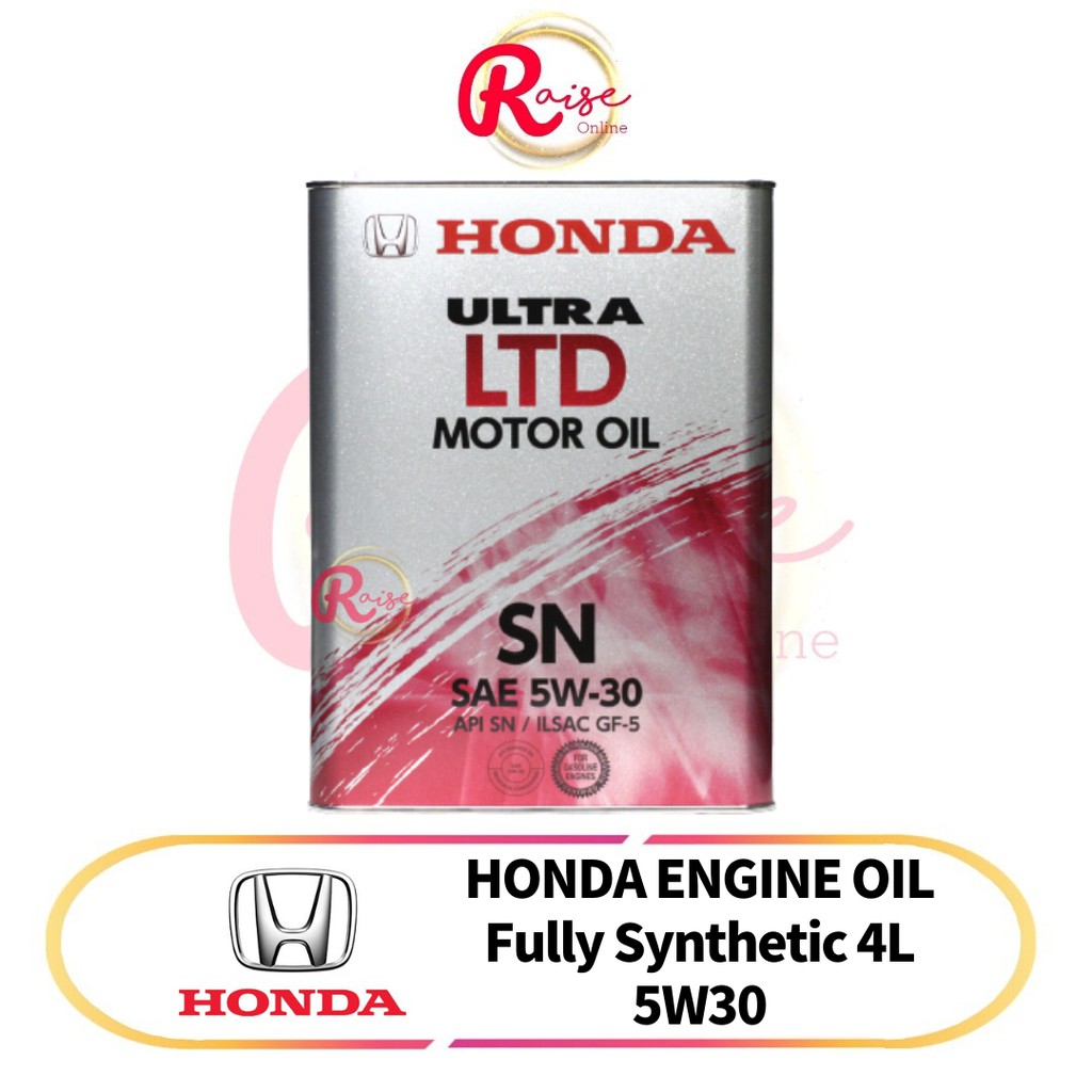 Honda Ultra LTD SN 5W-30/ 5W30 Engine Oil 4L (Made In Japan) | Shopee ...