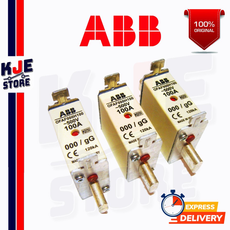 ABB OFAF000H100 HRC FUSE LINK , Size NH000 [1SCA022627R1550] [Ready ...