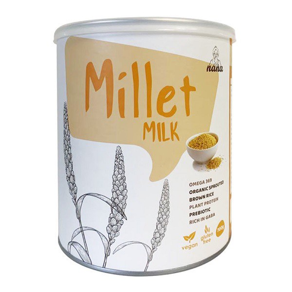 Nana Millet Milk 700g Tin [organic Sprouted Brown Rice Millet