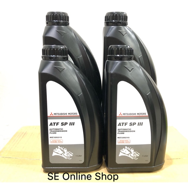 (4Botol) Mitsubishi ATF SP3 Transmission Fluid 1L Minyak Auto Gear Oil