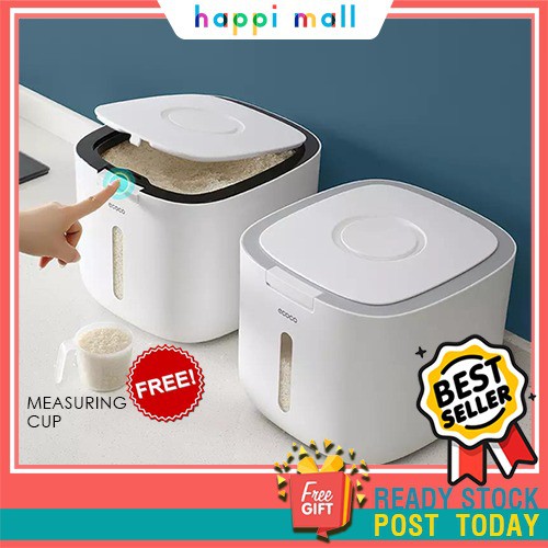 ECOCO Rice Storage Box Container Insect Moisture Proof Sealed Dapur ...