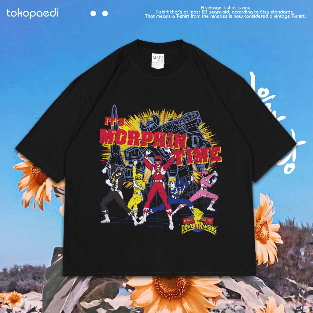 Oversize T-SHIRTS POWER RANGERS Vintage 90's T-shirts - POWER RANGER ...