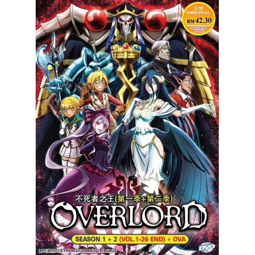 DVD Overlord Season 1 Series (1-13 End) +OVA English Subtitle +Tracking  Shipping