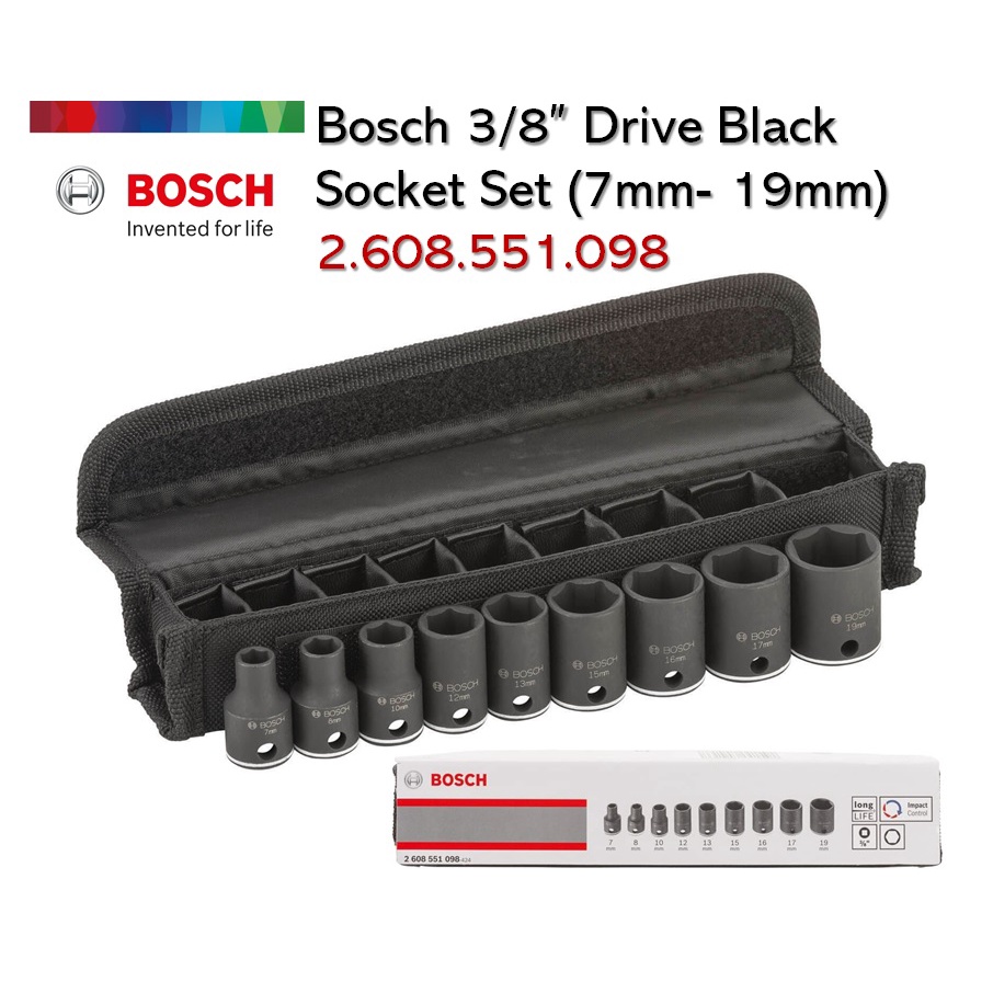 Bosch impact socket discount set