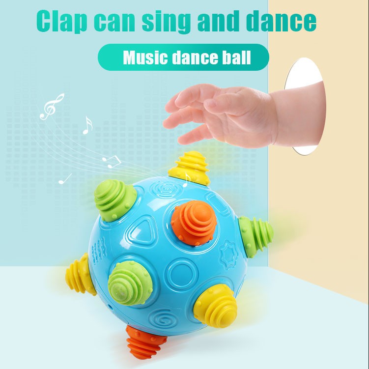 Baby Music Shake Dancing Ball Toy, BPA Free Bouncing Sensory Developmental  Ball for Boys and Girls 