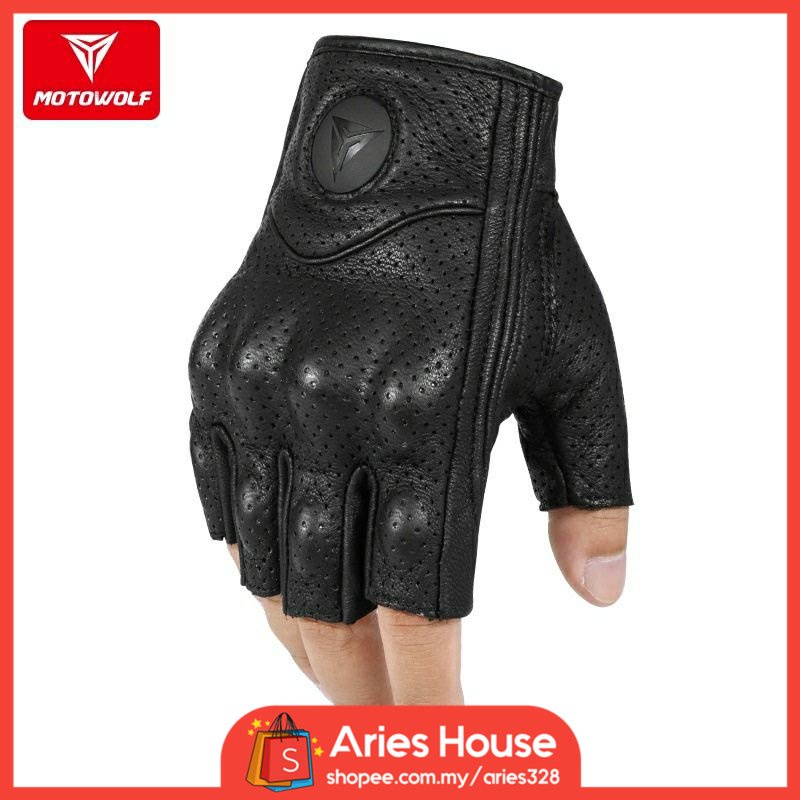 MOTOWOLF Riding Glove Half Finger Breathable Hiking Cycling | Shopee ...