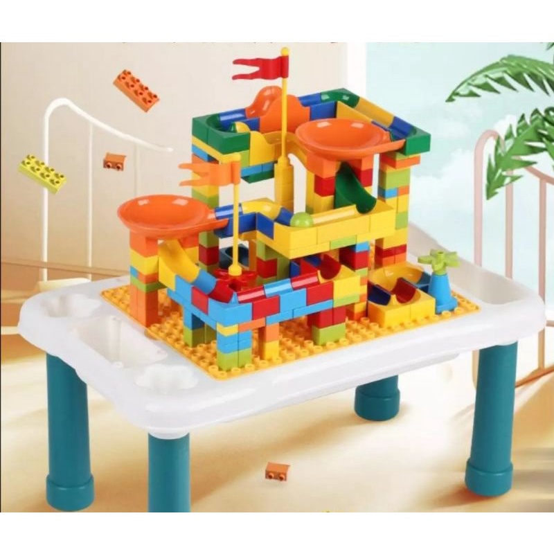 Kids LEGO Multifunction Building Block Table Learning Playing Study ...