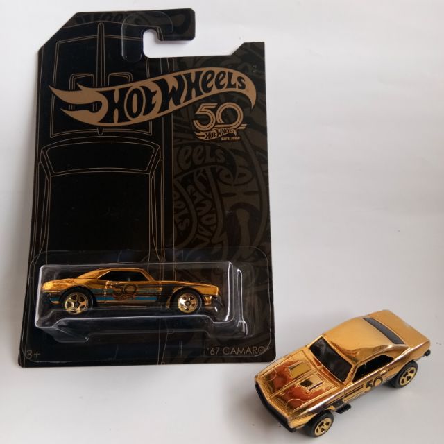 Hot wheels 50th top anniversary gold camaro